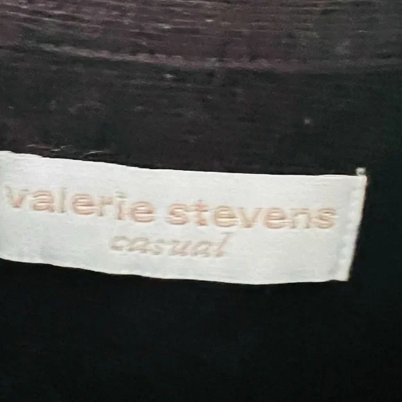 Valerie Stevens Black Button-Down Corduroy Long Sleeve Shirt - Picture 4 of 5